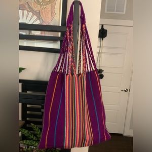 Jaspe Dyed Hand Woven Guatemalan Tote Bag